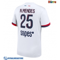 Fotballdrakt Herre Paris Saint-Germain Nuno Mendes #25 Bortedrakt 2025-26 Kortermet